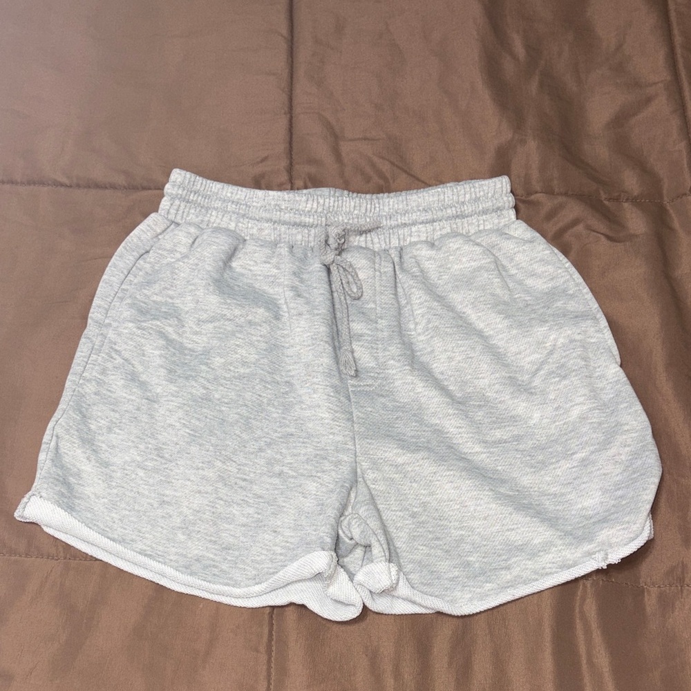 SHEIN Light Gray Athletic Shorts